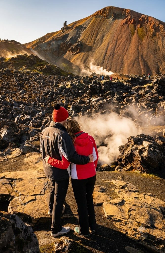 Háifoss и риолитовые горы